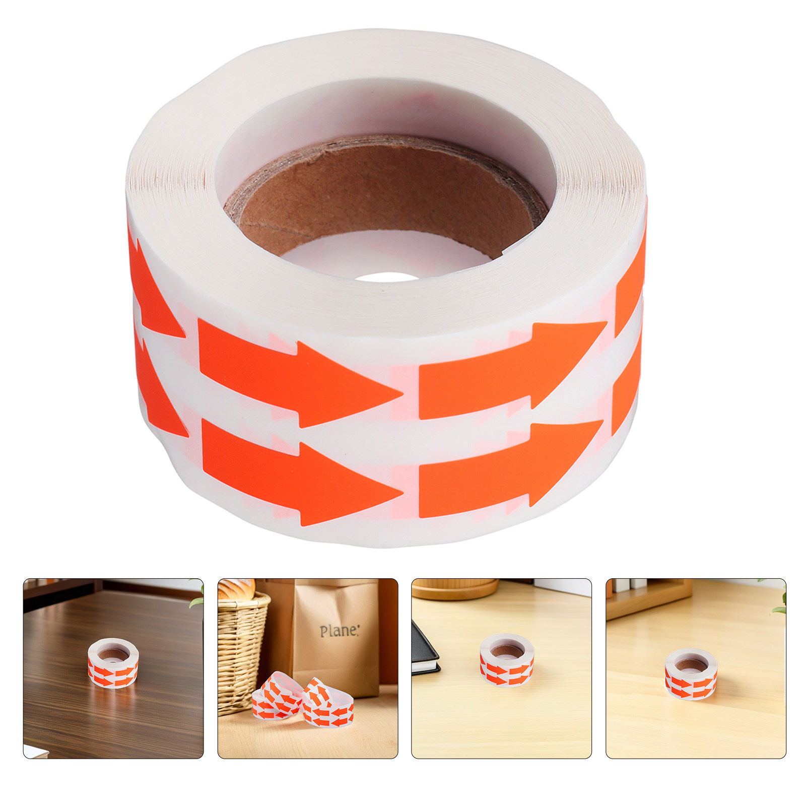 Sticker Label Roll - 2 Rolls Fluorescent Arrow Stickers Adhesive
