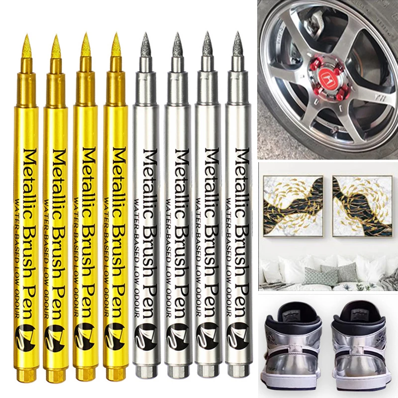 Metallic Marker Pen Set Gold S - Whiteboard Marker Set ulasan dan harga