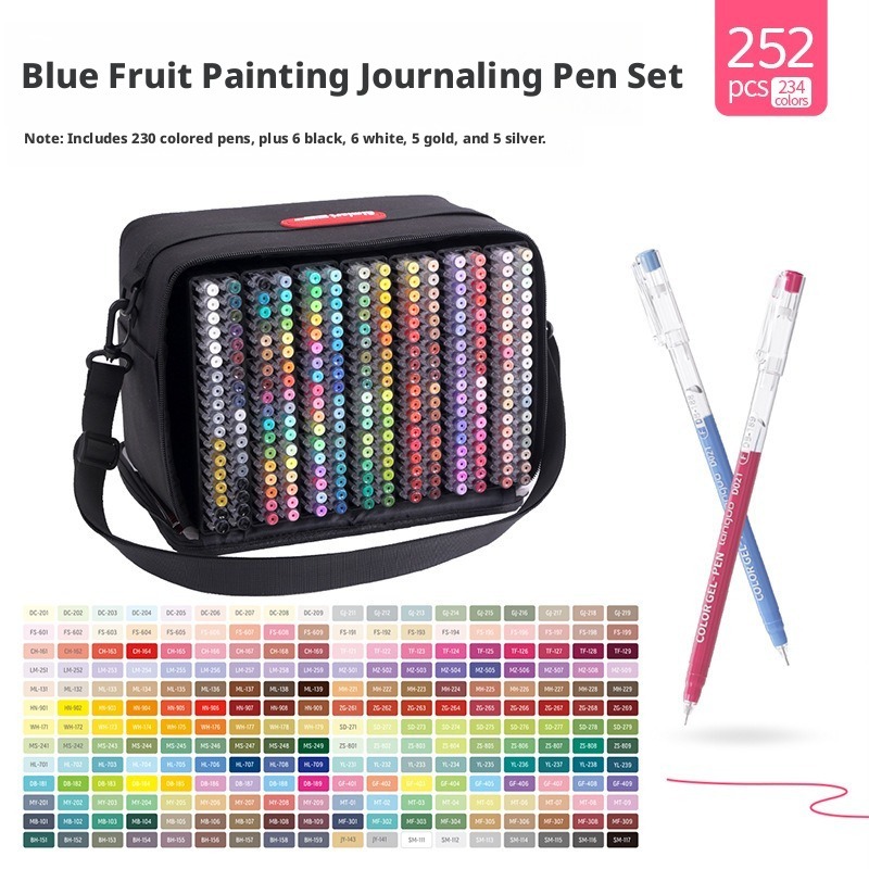 252Pcs 234 Colors Fine Tip Gel - Whiteboard Marker Set ulasan dan harga
