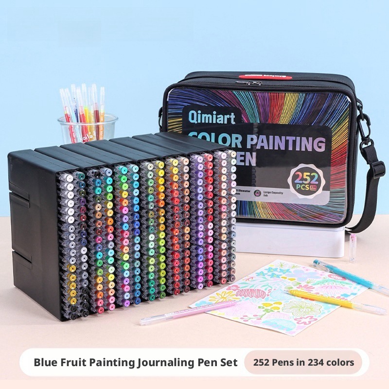 252Pcs 234 Colors Fine Tip Gel - Whiteboard Marker Set ulasan dan harga
