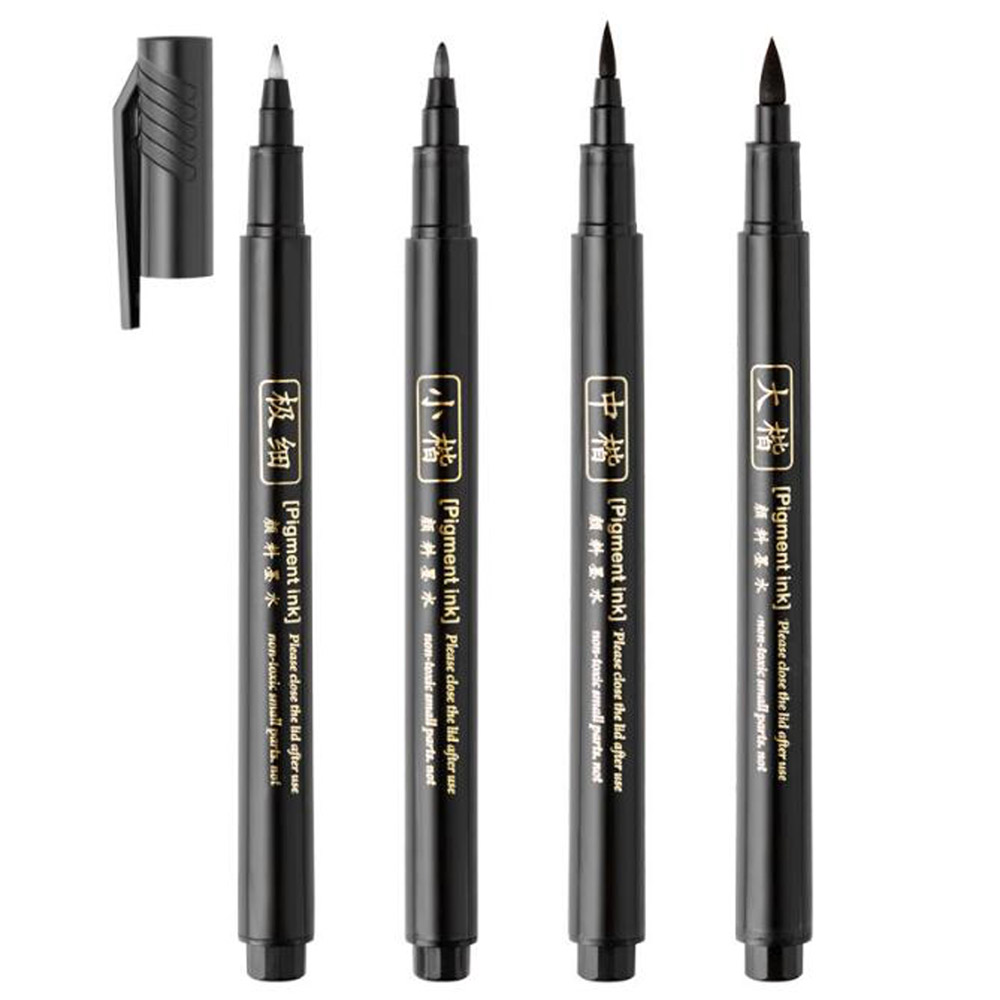 4pc Brush Pen Calligraphy Pen  - Stationery Supplier ulasan dan harga