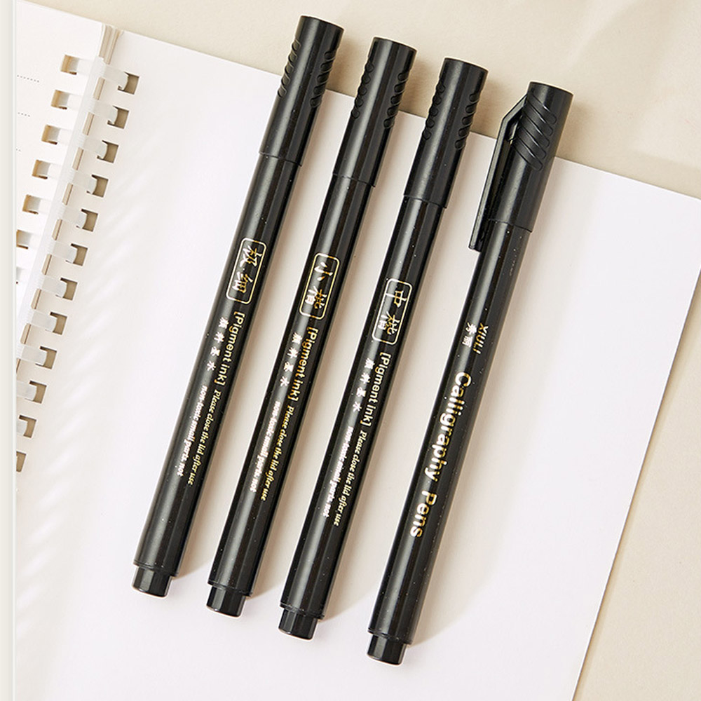 4pc Brush Pen Calligraphy Pen  - Stationery Supplier ulasan dan harga