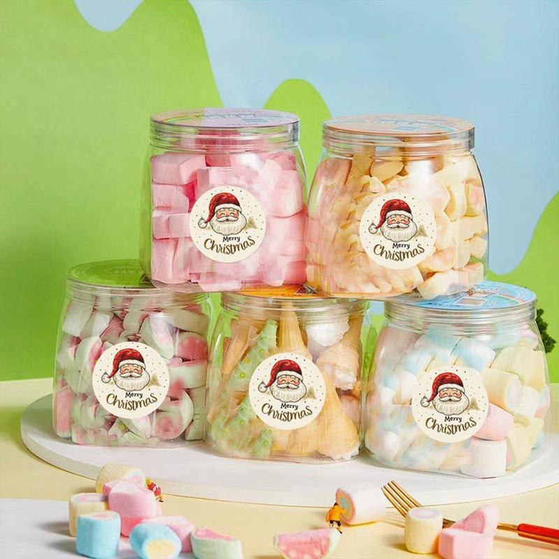 500pcs/Roll Christmas Santa Cl - Sticker Label Roll ulasan dan harga